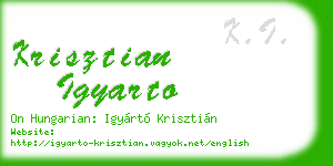 krisztian igyarto business card